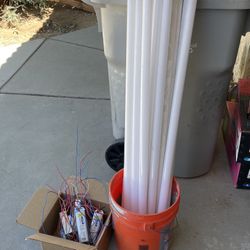 Lot of 4 ft Fluorescent Tube Lights and Ballasts