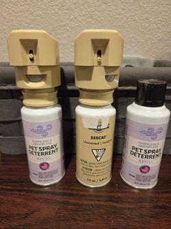 Psst cat or dog deterrent