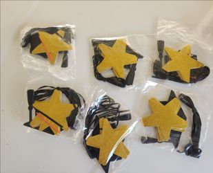 Gold Glitter Star/ grad Party Decor – Set of 7