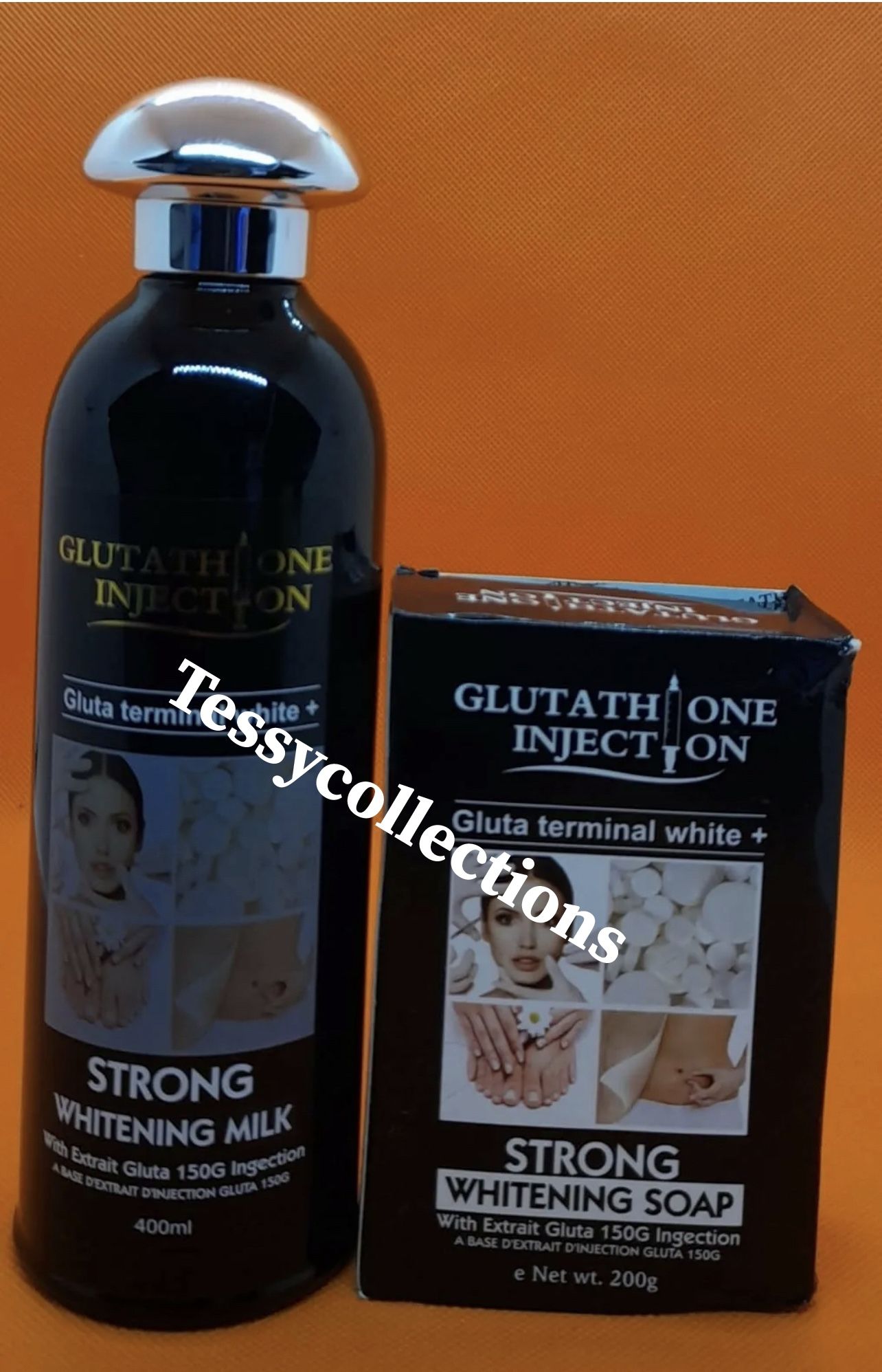 Abebi Glutathione Strong Whitening Lotion with extract gluta lotion and soap