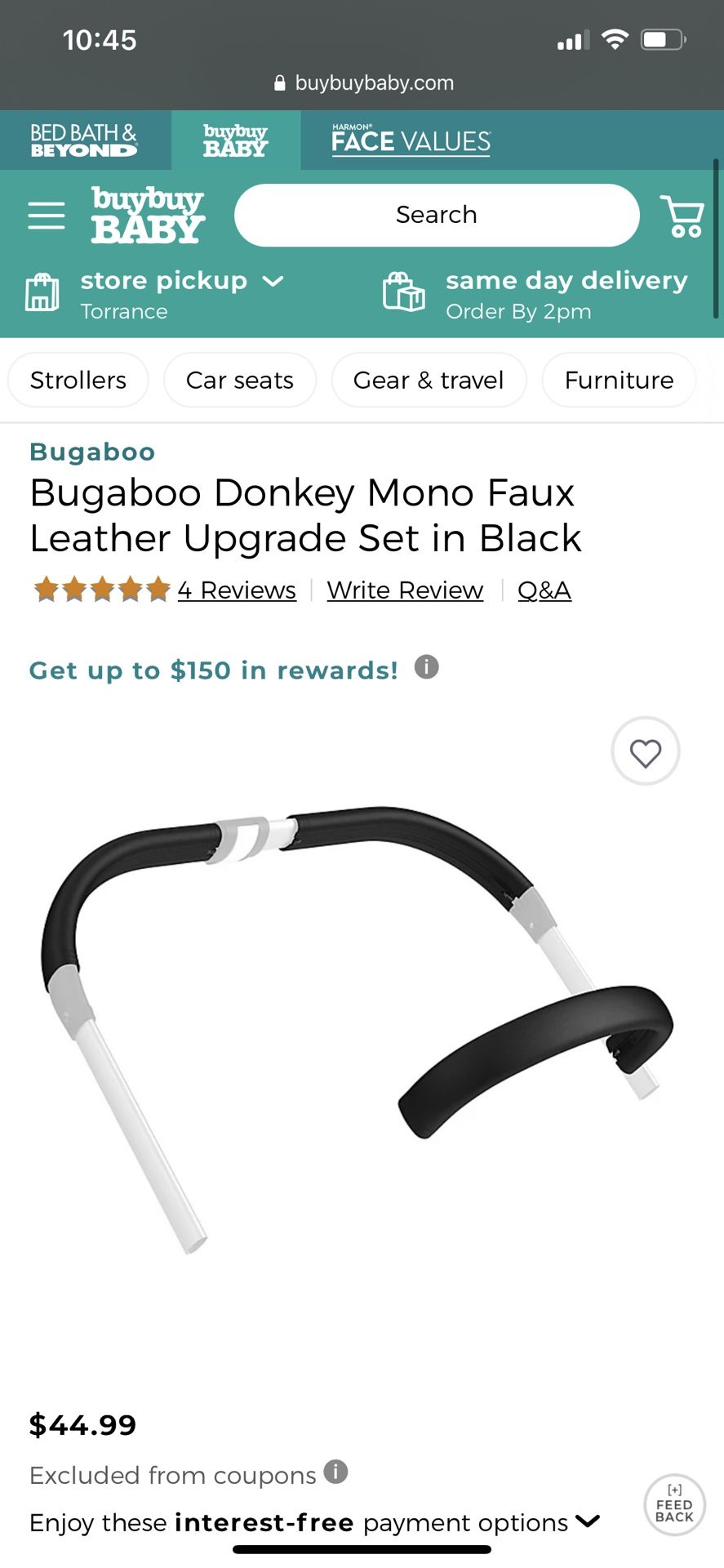 Bugaboo Donkey Mono Faux Leather