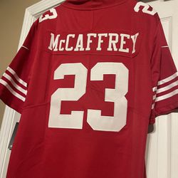 #23 McCaffrey San Francisco 49ers Jersey M,L,XL, XXL, and XXXL