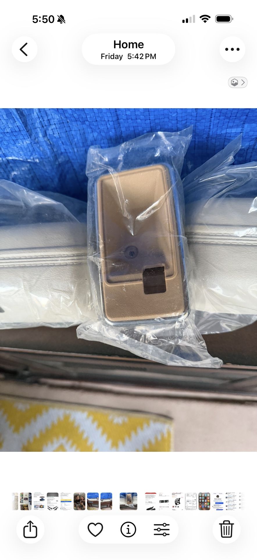 1981 Corvette 2 New Door Handle Basil