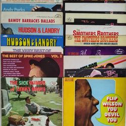 Vintage Comedy LP Lot of 19 From 1960s - 1970s Plus Flip Wilson Original Promos