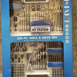 HART Drill Drills Drive Bit Set with Storage Case accessory for tools