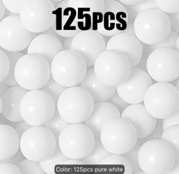 125pcs Pure White Ocean Balls Activity Center Toy Suitable for Children Non-Toxic PE Ball