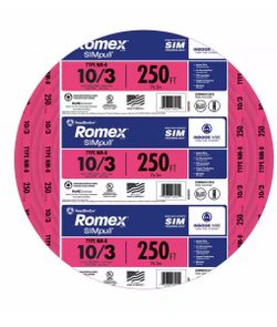 Romex 10/3 de 250 ft