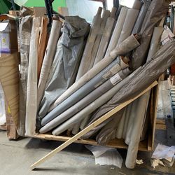 Rolls of fabric