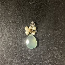 NEW Teardrop Cut genuine Aquamarine Pendant 925 Silver