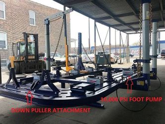 22 FEET 4 TOWERS + PUSHER AUTO BODY FRAME MACHINE