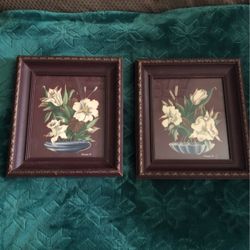 1940’s Turner Picture Set,beautiful Original Wood Frame