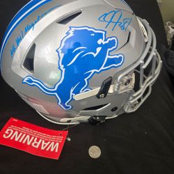 Megatron signed speedflex helmet