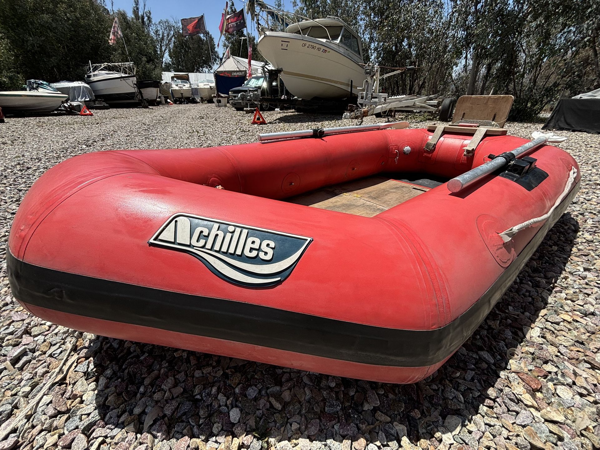 1981 Achilles Inflatable Boat Compact Removable Transom Perfect 4 Cruising