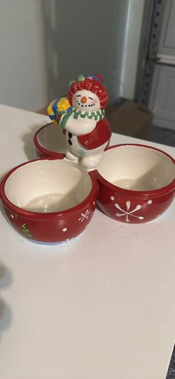 Snowman Candy Dishes
