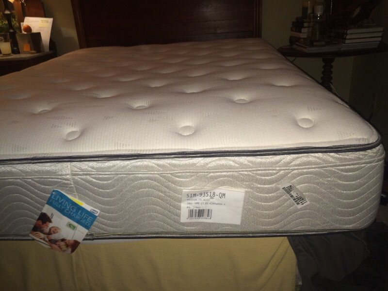 simmons beautysleep hardpoint euro top plush mattress
