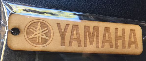 Yamaha, Honda or Motoloot Wood Keychain
