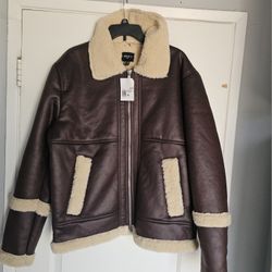 Men's Jacket Faux Fur Suede XL Chammara