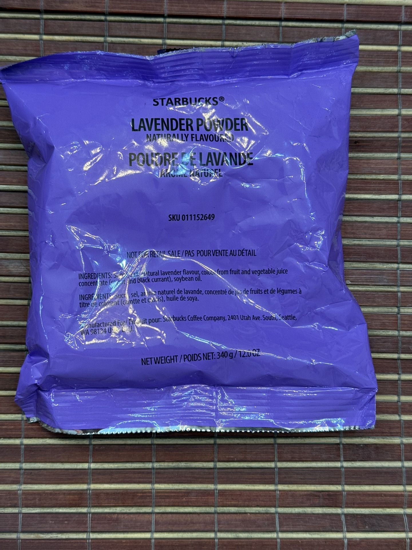Official Starbucks Lavender Powder Exp 2/2026