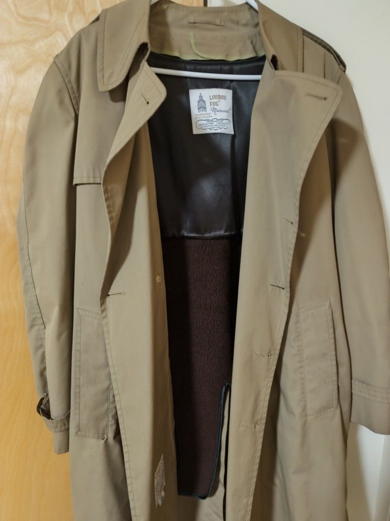Men's London Fog Trench rain Coat