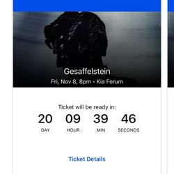 Gesaffelstein Tickets 