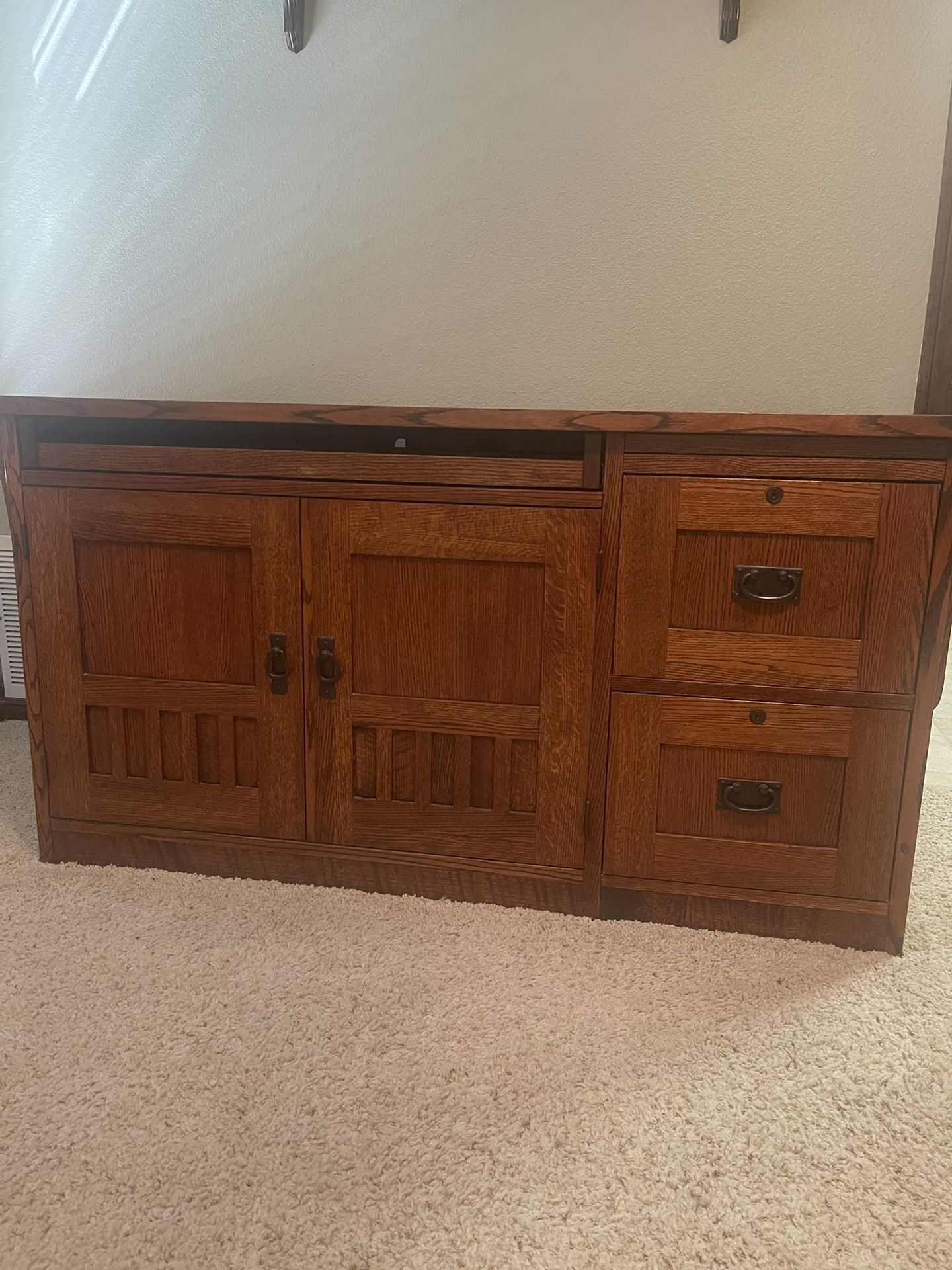Oak Computer Desk