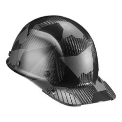 Lift Safety Hard Hat DAX Full Black Camo Carbon Fiber Cap Style