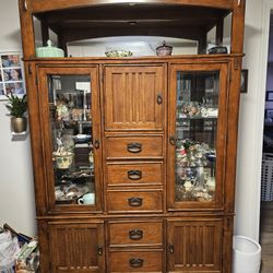 Jordan Furniture Light-Up Hutch