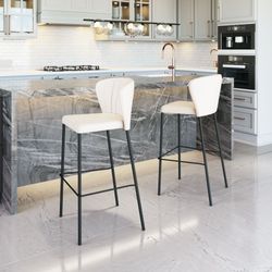 Linz Cream Barstool (Set of 2)