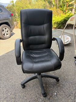 Leather desk chair