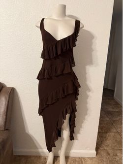 Women’s dress size 2X new with tags stretchy (brown)