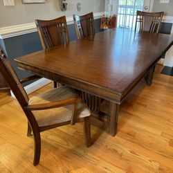 Large Dining Table And 8 Chairs from Haverty’s 