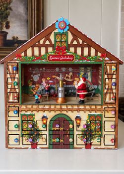Mr. Christmas Animated Advent House – Santa's Workshop