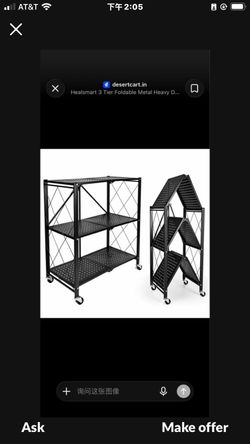 Lifetime Appliance Parts 3,4,5-Tier Foldable Shelving Unit
