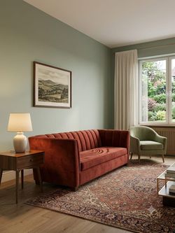 World Market Loveseat velvet
