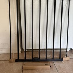 Black Metal Safety Gate moving must sale $20 dollars 