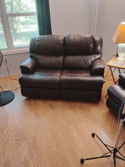 Leather Loveseat Sofa