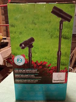 SmartYard LED Solar Spotlights 2-Pack – New in Box