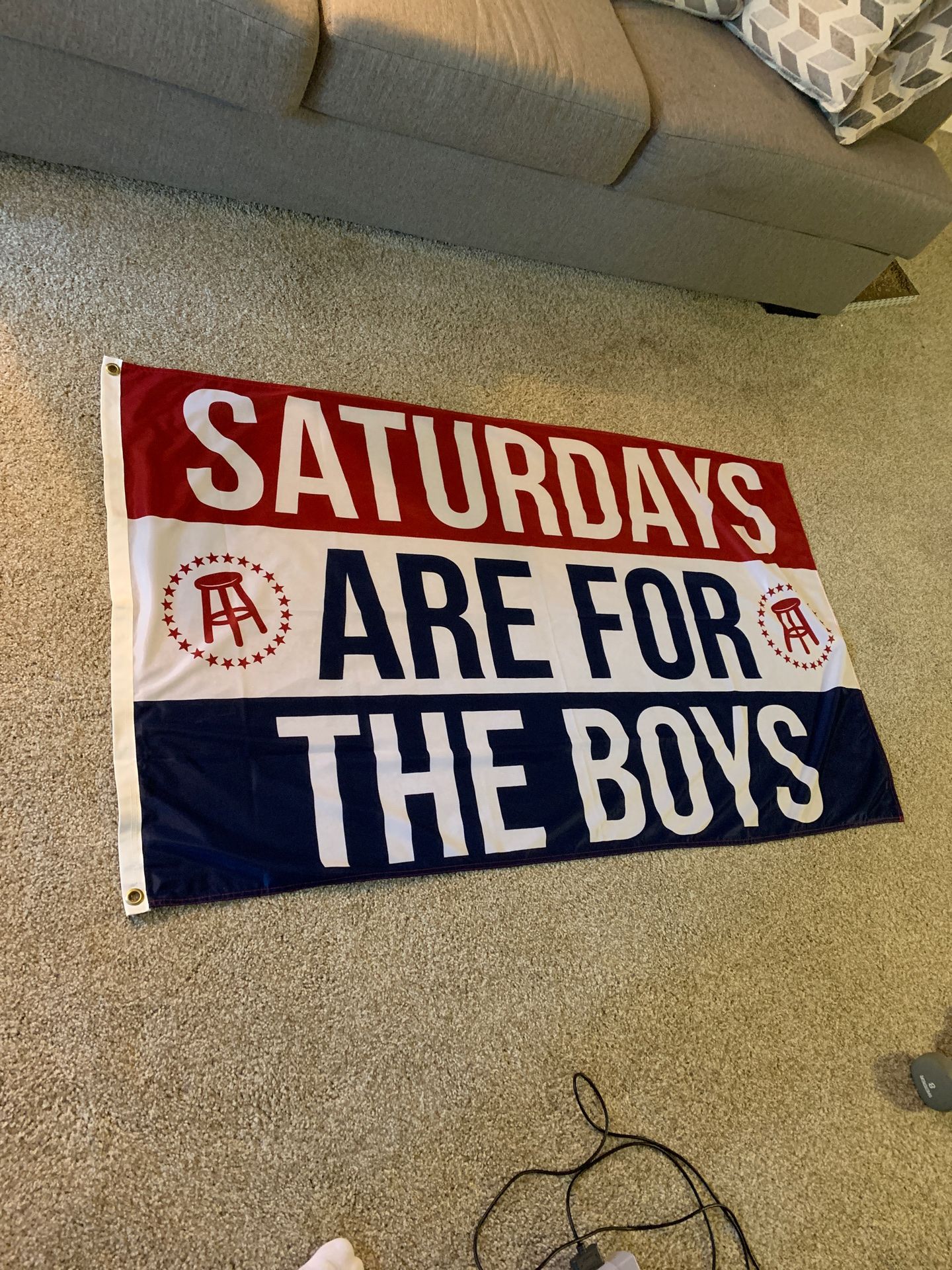 Barstool Sports Flag “Saturdays are for the boys” for Sale in Hillsboro
