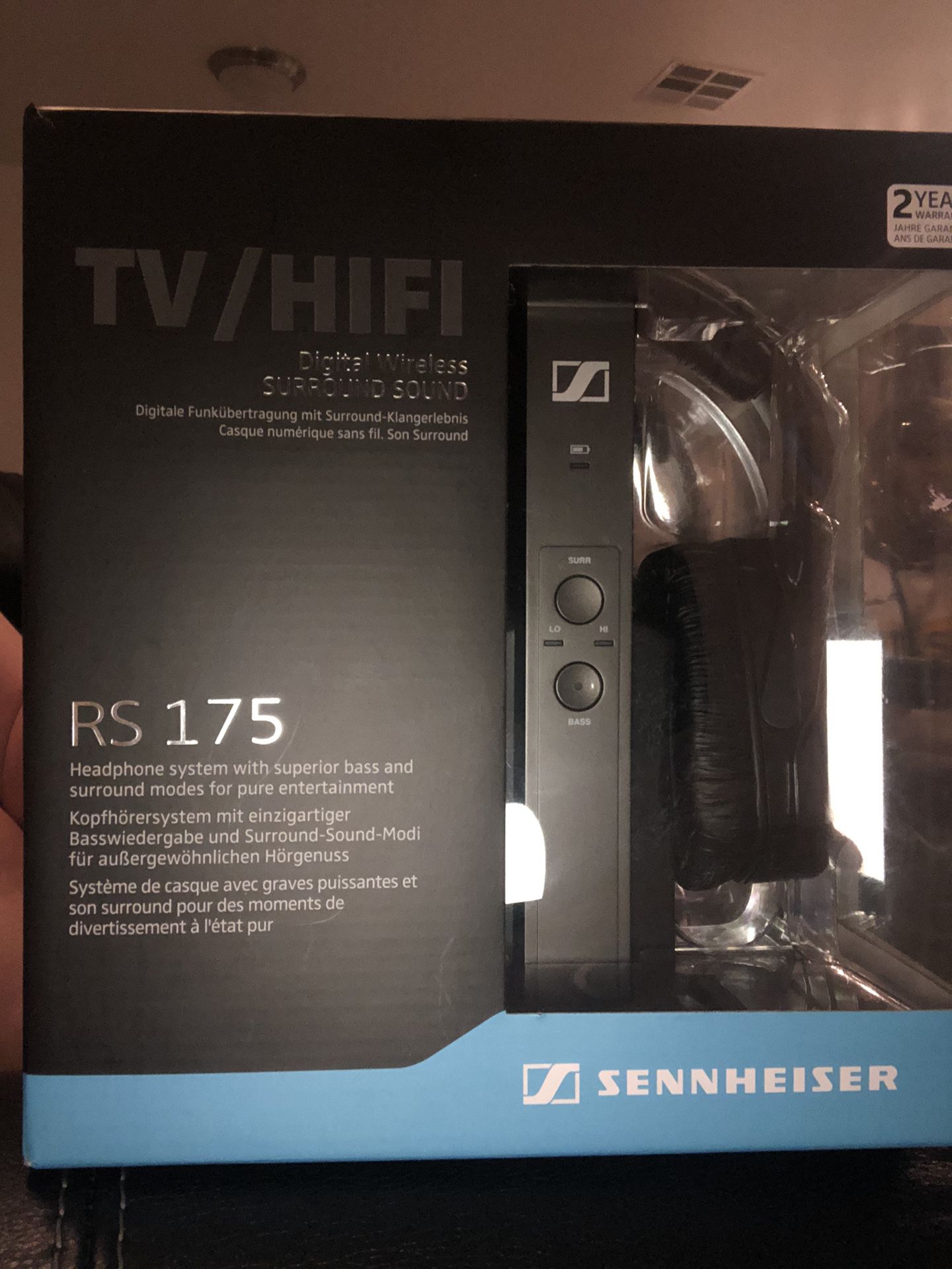 Sennheiser rs 175 digital wireless surround sound headphones