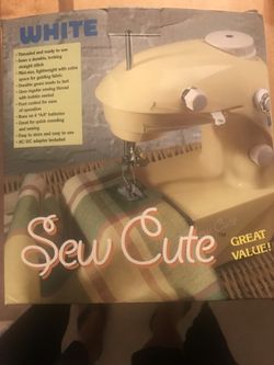 White So Cute Sewing Machine