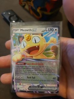Pokémon TCG Meowth EX Full Art Rare Holo Card PDR 062/088 English Standard