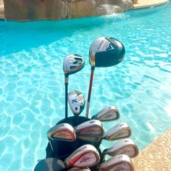 14PC MENS CALLAWAY GOLF CLUBS SET IRONS WOODS PUTT BAG **$2300 NEW**