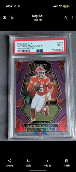BEST PRICE !! Panini Patrick Mahones II Purple Prism PSA Card