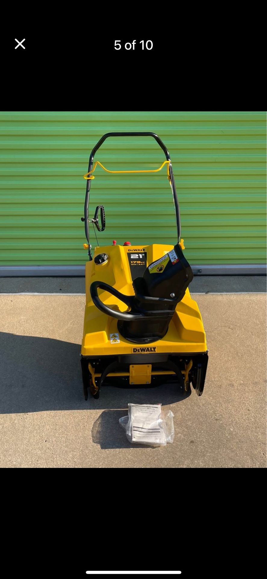 Dewalt Snow Blowers and Chargers