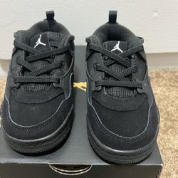 jordan 4 rm black cats Toddler size 9c