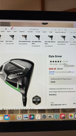 Callaway Golf Clubs. Left Hand