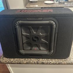 One 12” Kicker Solo Basic & Rockville DB13 3000 Watt Amplifier 