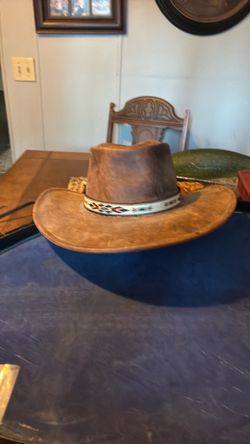 Leather hat made in Sri Lanka