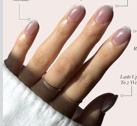 New Glamnetic Press On Nails  - Fairy Dust | Short Ova