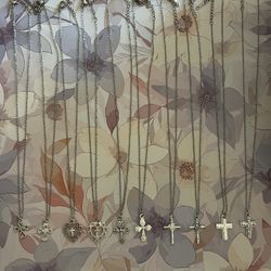 Religious Cross Pendant Necklaces 